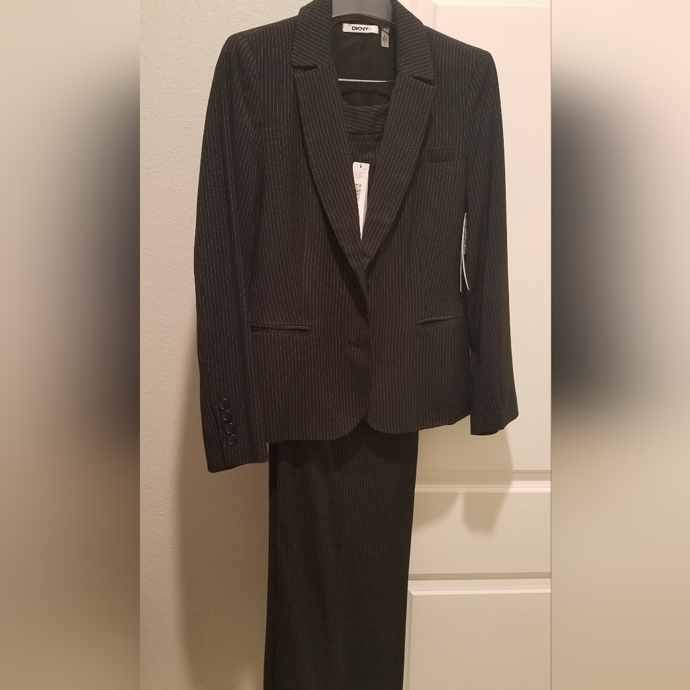 DKNY Pinstriped Suit size 10